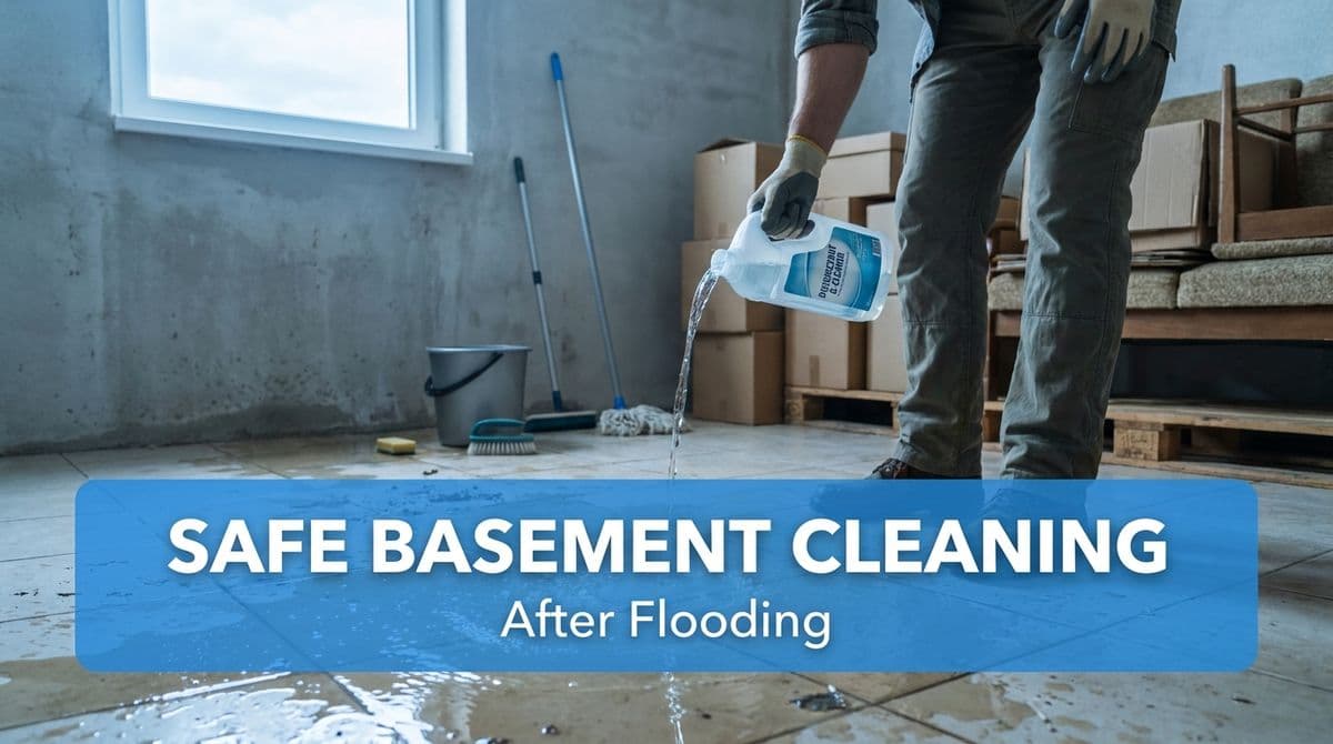 Blog post How to Safely Clean & Disinfect Your Basement After Flooding image