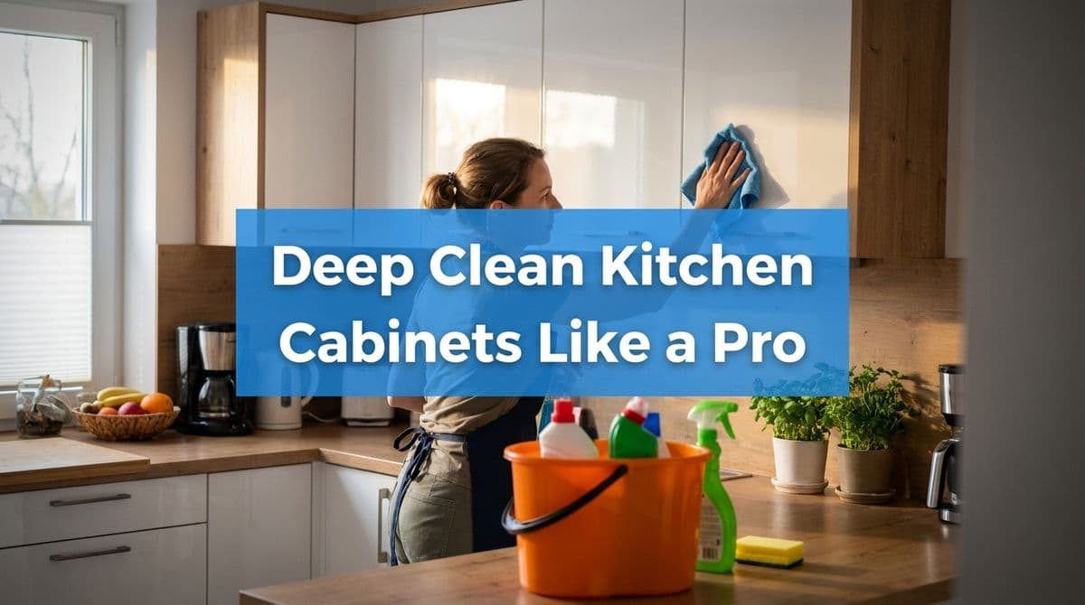 Featured post - How to Deep Clean Kitchen Cabinets Like a Pro