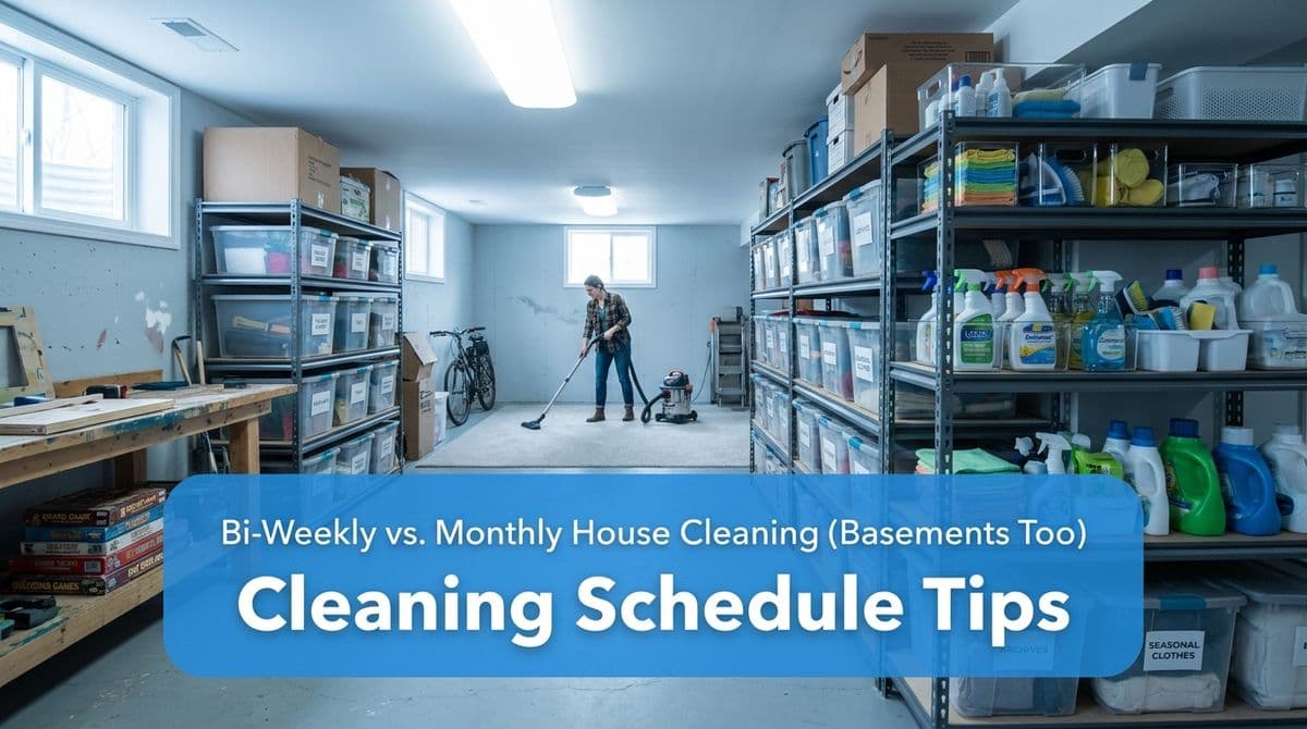 Bi-Weekly vs. Monthly House Cleaning (Basements Too) image