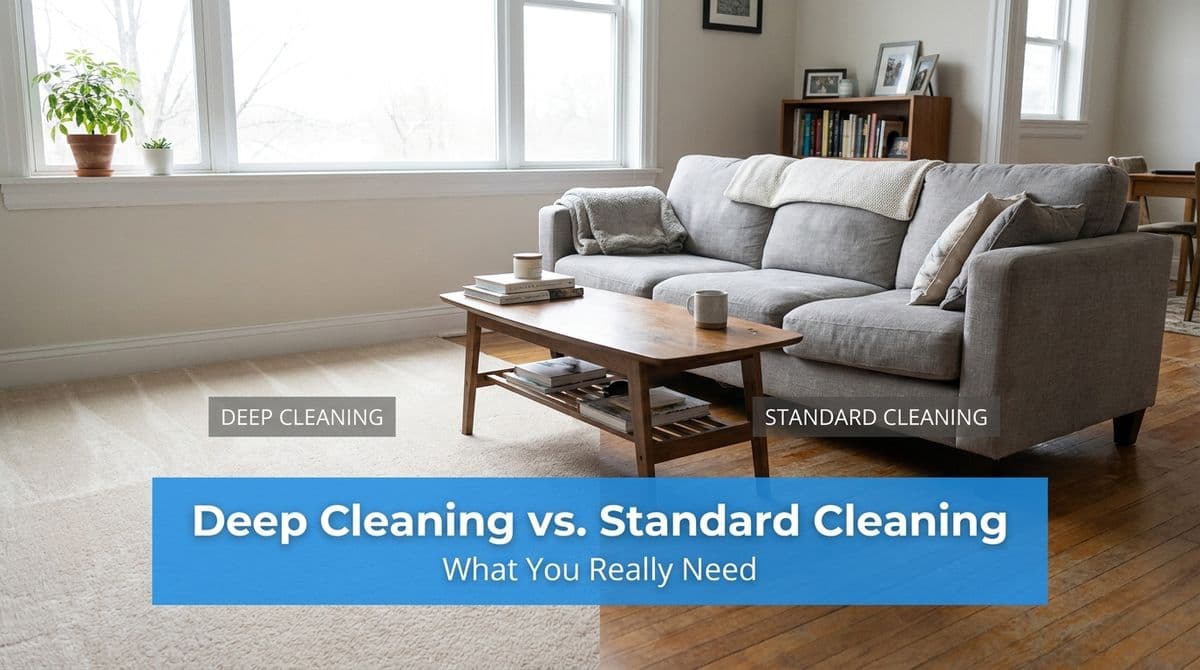 Blog post Deep Cleaning vs. Standard Cleaning: What You Really Need image