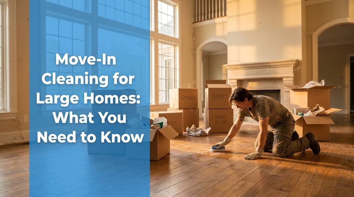 Featured post - Move-In Cleaning for Large Homes: What You Need to Know