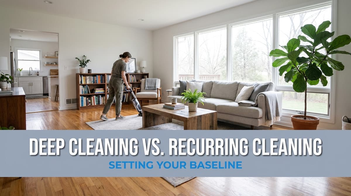 Deep Cleaning vs. Recurring Cleaning: Setting Your Baseline image